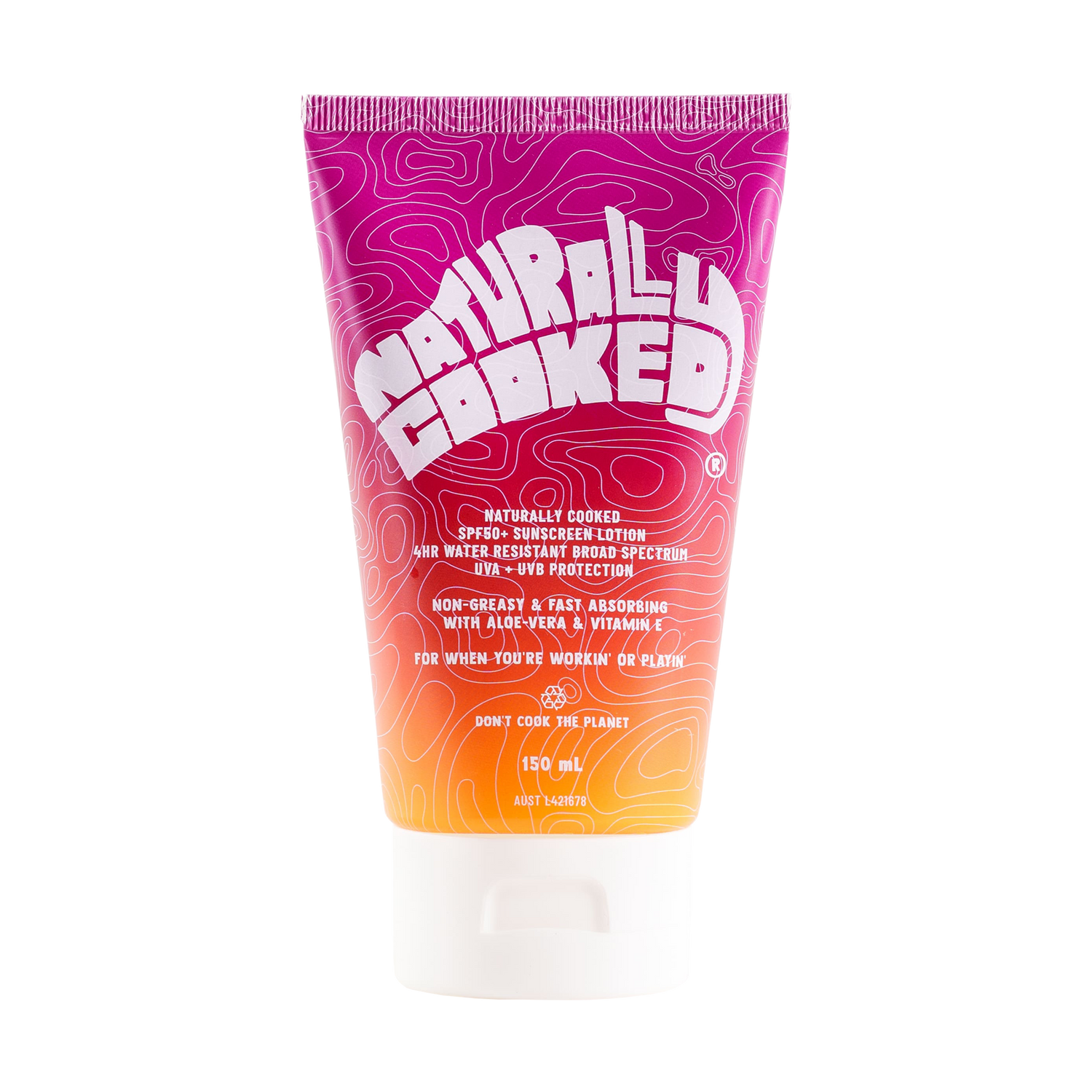 150mL of Naturally Cooked SPF50+ Sunscreen