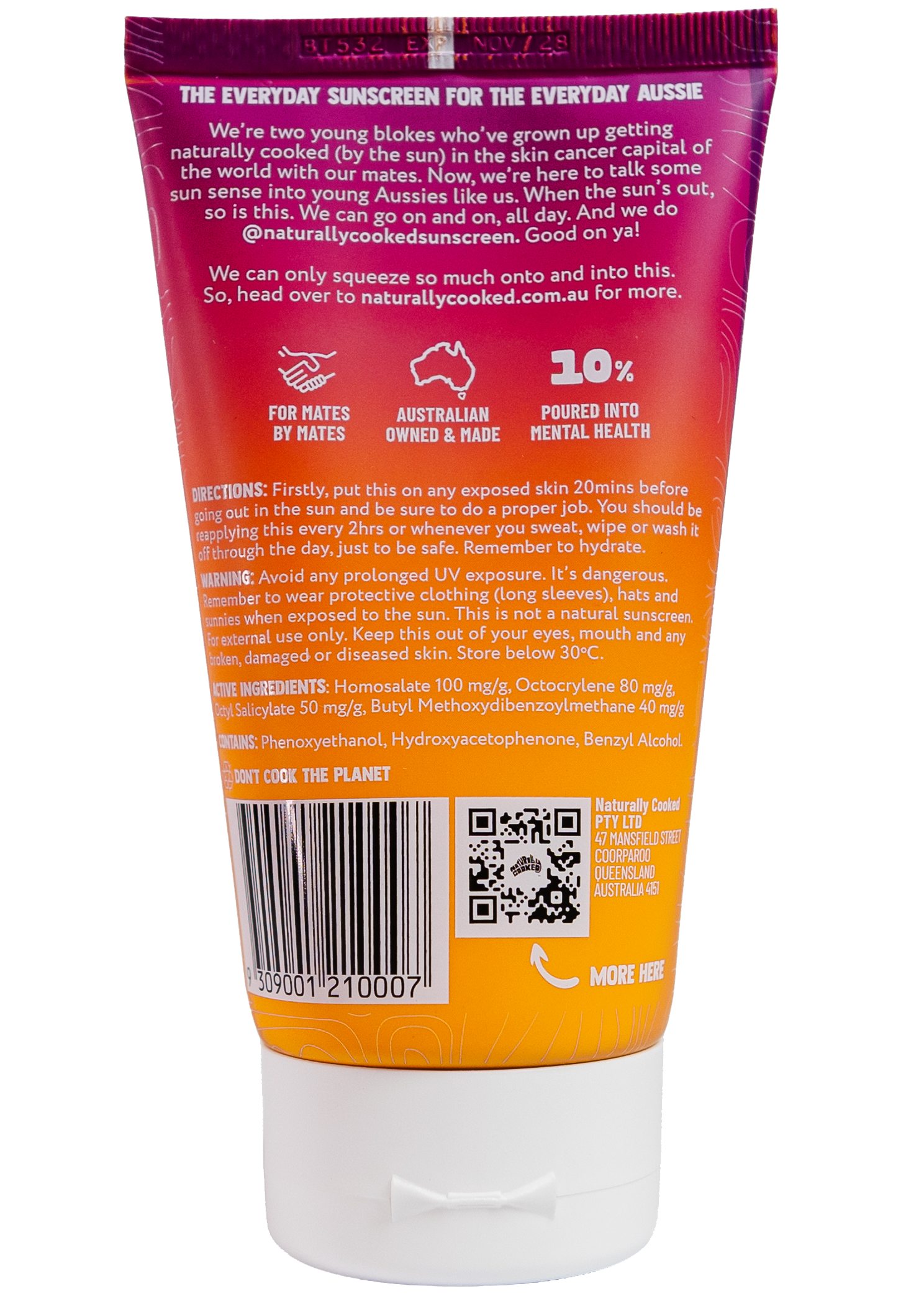 Naturally Cooked SPF50+ Sunscreen