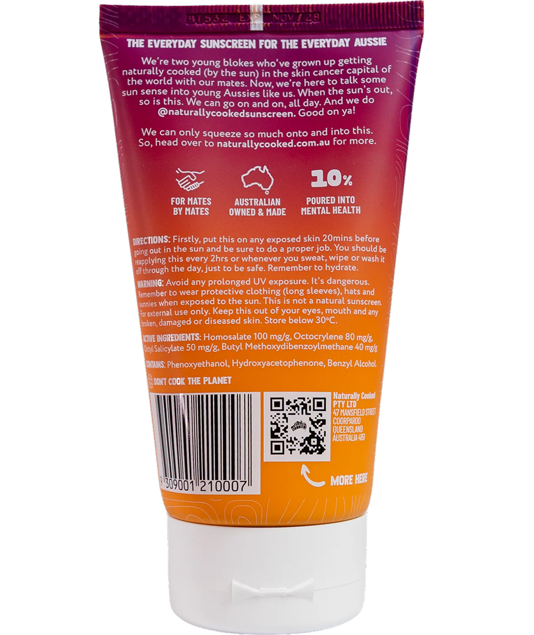 Naturally Cooked SPF50+ Sunscreen