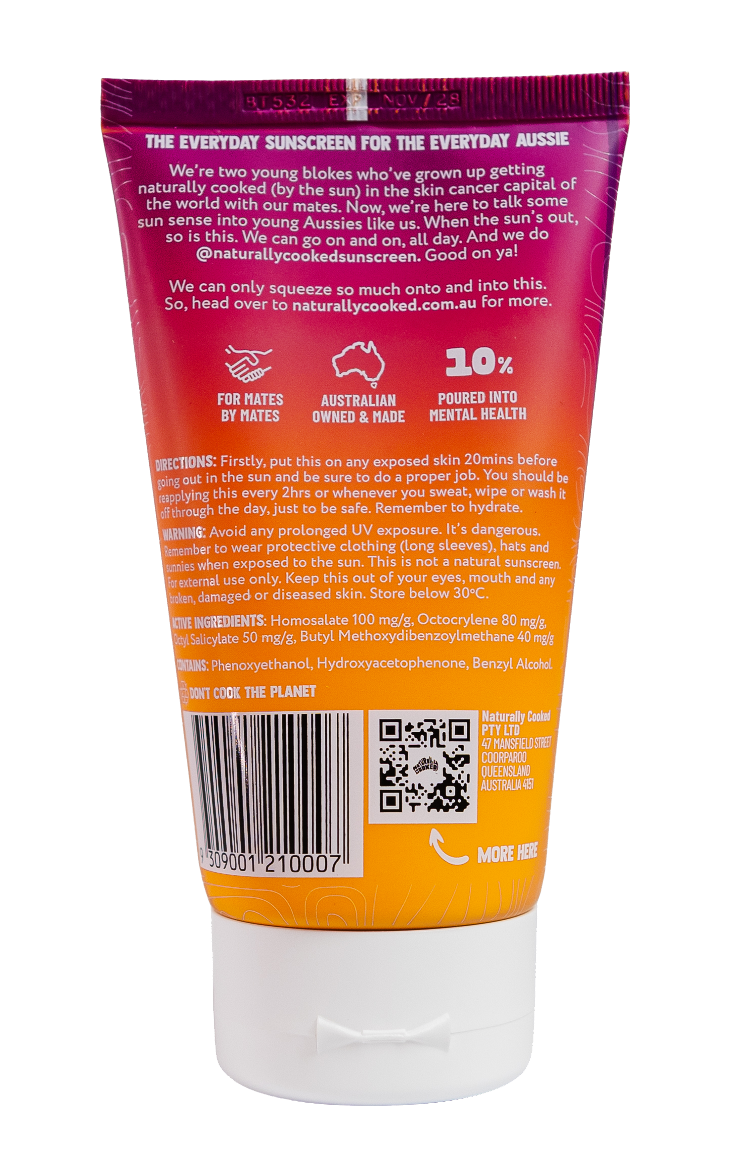 Naturally Cooked SPF50+ Sunscreen